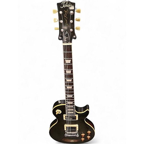 Used Tokai Love Rock Trans Black Solid Body Electric Guitar