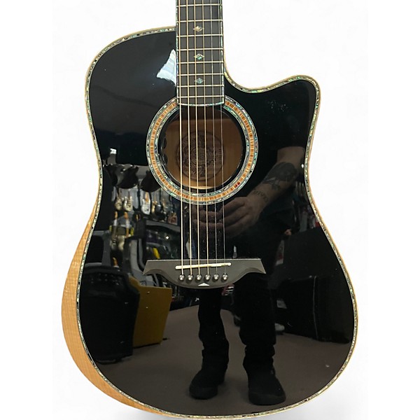 Used B.C. Rich Prophecy Black Acoustic Electric Guitar