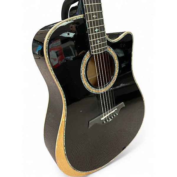 Used B.C. Rich Prophecy Black Acoustic Electric Guitar