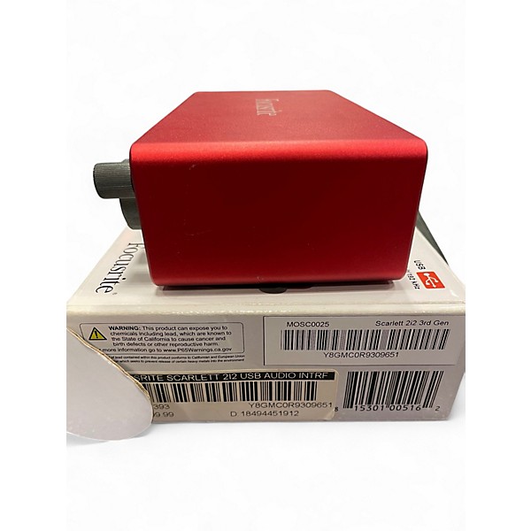 Used Focusrite Scarlett 2i2 Gen 3 Audio Interface