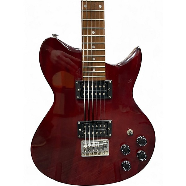 Used Washburn WI14 Chrome Red Solid Body Electric Guitar