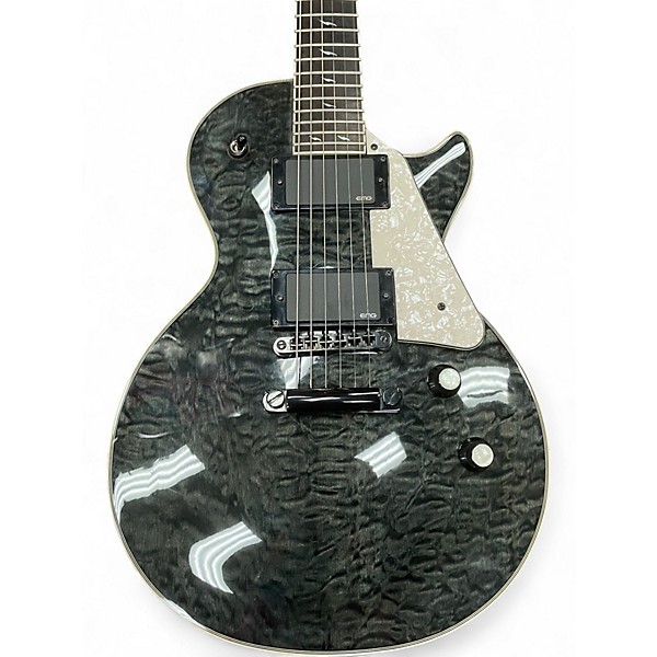 Used Epiphone Les Paul Custom GX Prophecy Trans Black Solid Body Electric Guitar