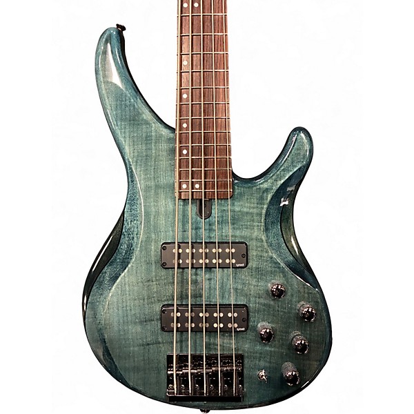 Used Yamaha TRBX605FM Indigo Blue Electric Bass Guitar