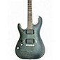 Used Schecter Guitar Research C1 Platinum Left Handed Trans Black Electric Guitar
