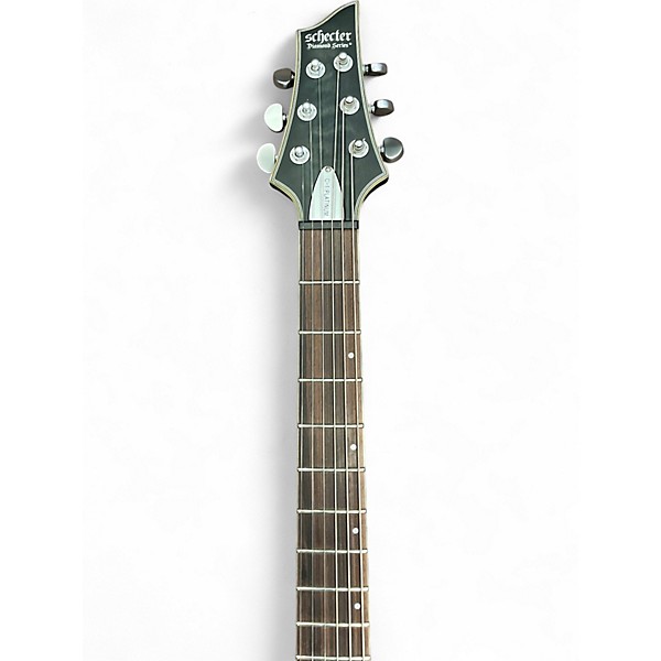 Used Schecter Guitar Research C1 Platinum Left Handed Trans Black Electric Guitar