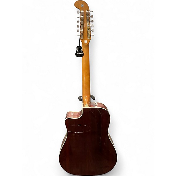 Used Fender VILLAGER Natural 12 String Acoustic Electric Guitar