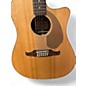 Used Fender VILLAGER Natural 12 String Acoustic Electric Guitar