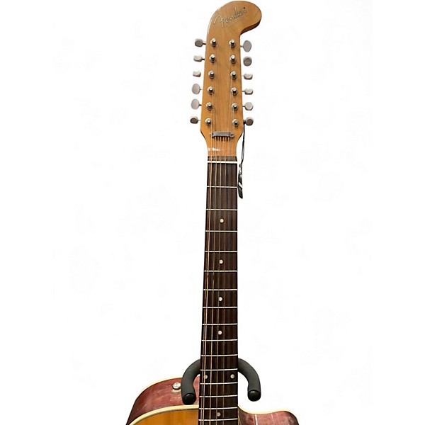 Used Fender VILLAGER Natural 12 String Acoustic Electric Guitar