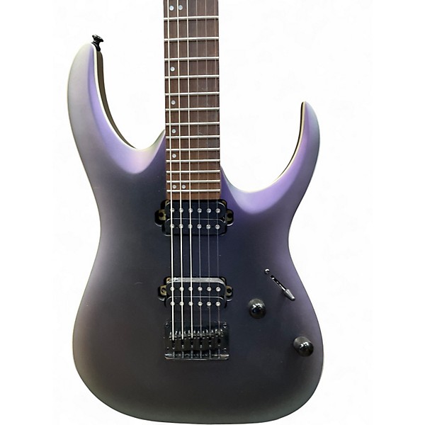Used Ibanez RGA42EX Black Aurora Burst Solid Body Electric Guitar