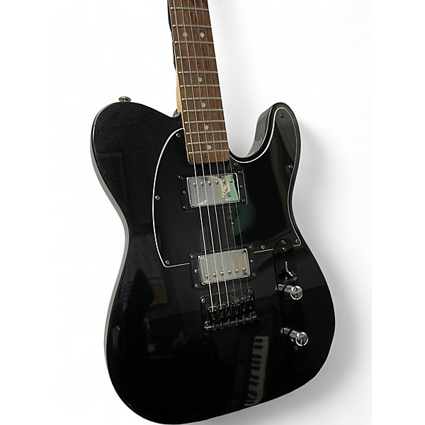 Used Squier Affinity Telecaster HH Matching Headstock Metalic Black Solid Body Electric Guitar