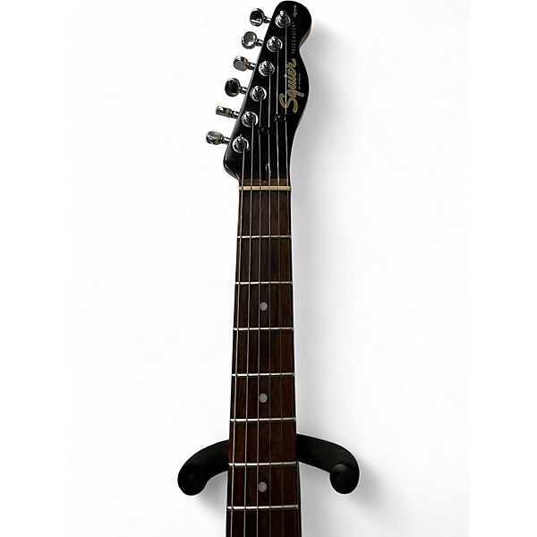 Used Squier Affinity Telecaster HH Matching Headstock Metalic Black Solid Body Electric Guitar