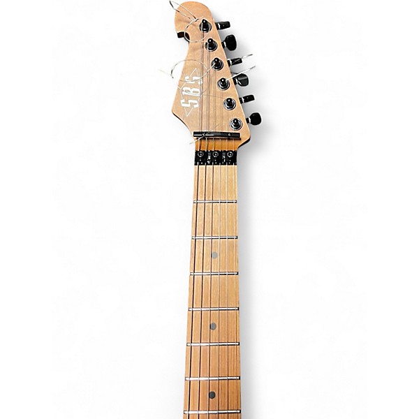 Used Sbs Floyd Rose 6-String White Solid Body Electric Guitar