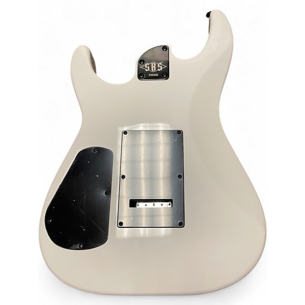 Used Sbs Floyd Rose 6-String White Solid Body Electric Guitar