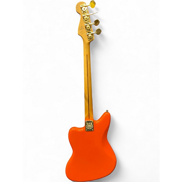Used Fender Mike Kerr signature jaguar bass Tiger's blood orange Electric Bass Guitar