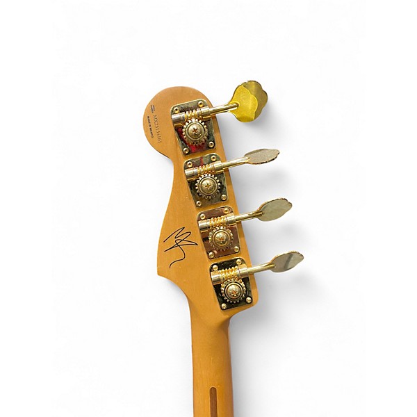 Used Fender Mike Kerr signature jaguar bass Tiger's blood orange Electric Bass Guitar