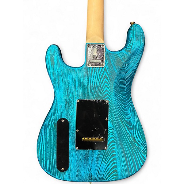 Used Slick SL54T Blue Ash Solid Body Electric Guitar