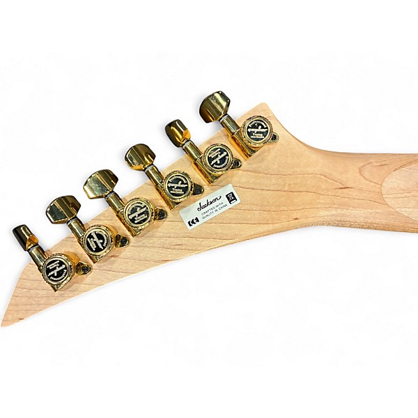 Used 2016 Jackson JS Series Rhoads JS32 Black with White Bevels Solid Body Electric Guitar