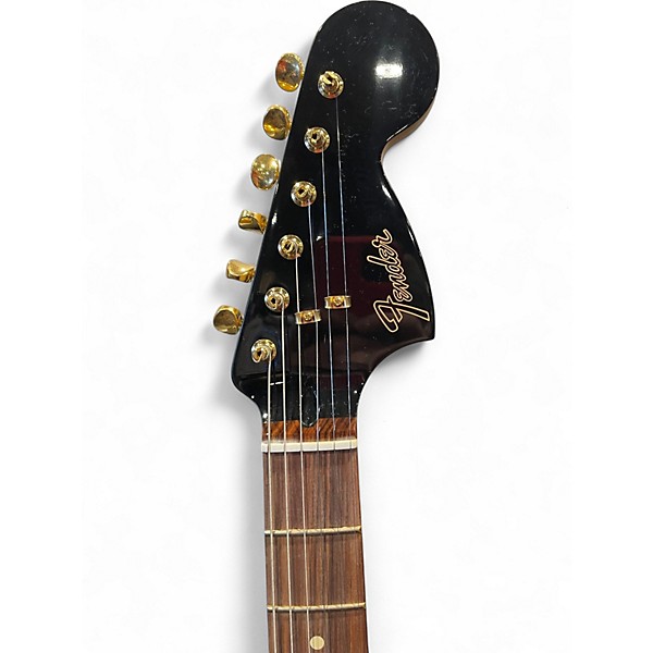 Used Fender Mahogany blacktop stratocaster Black Solid Body Electric Guitar