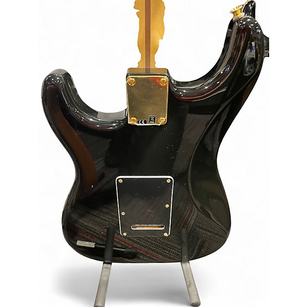 Used Fender Mahogany blacktop stratocaster Black Solid Body Electric Guitar