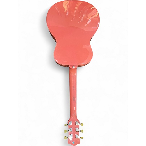 Used Aurora AR BOR Pink Acoustic Guitar