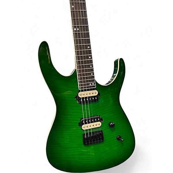 Used Leo Jaymz Moonsoon Green Solid Body Electric Guitar