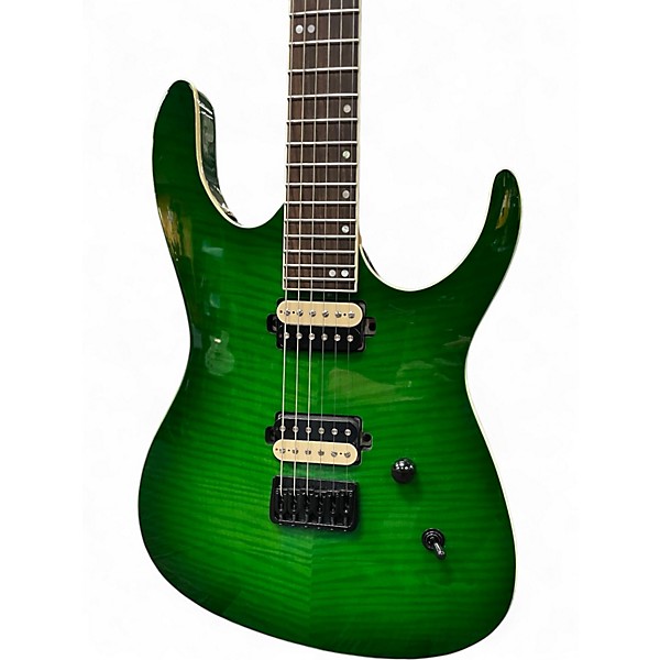 Used Leo Jaymz Moonsoon Green Solid Body Electric Guitar