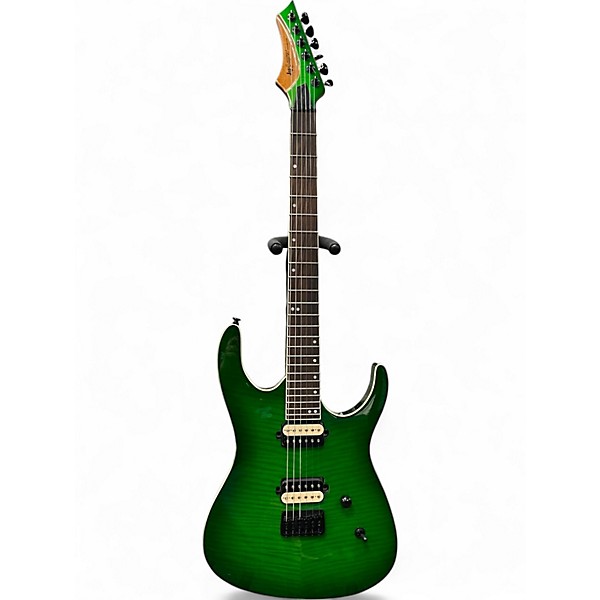 Used Leo Jaymz Moonsoon Green Solid Body Electric Guitar