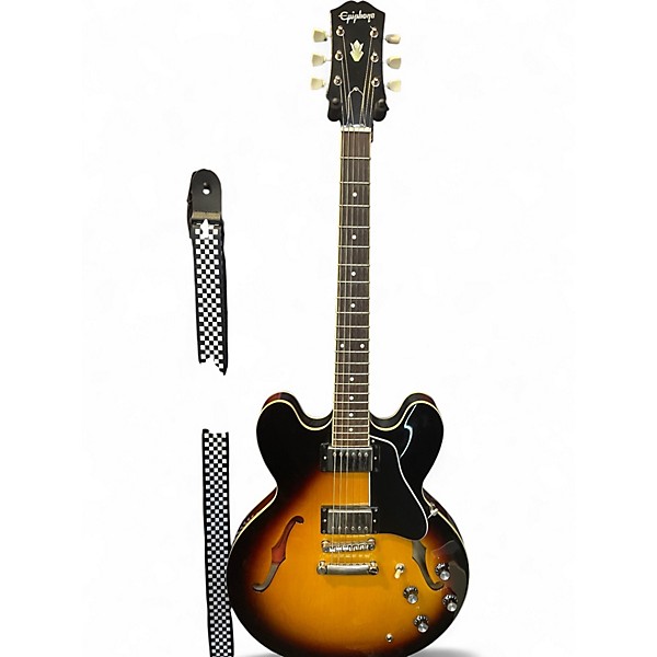 Used Epiphone ES335 2 Color Sunburst Hollow Body Electric Guitar