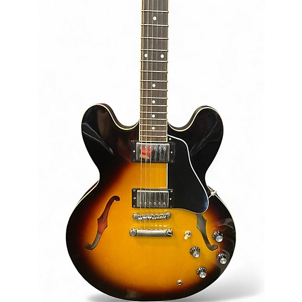 Used Epiphone ES335 2 Color Sunburst Hollow Body Electric Guitar