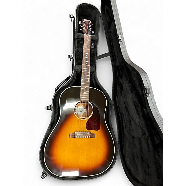 Used 2025 Gibson J45 Standard Vintage Sunburst Acoustic Electric Guitar