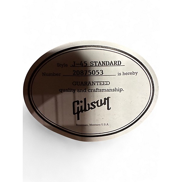 Used 2025 Gibson J45 Standard Vintage Sunburst Acoustic Electric Guitar