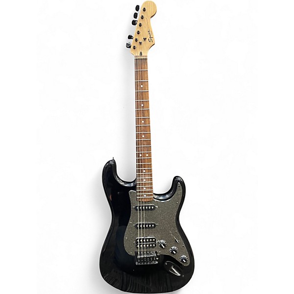 Used Squier Bullet Stratocaster HSS Black Solid Body Electric Guitar