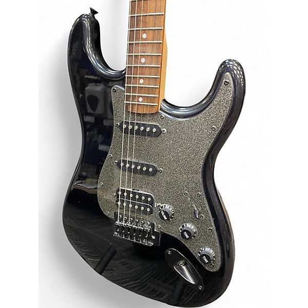 Used Squier Bullet Stratocaster HSS Black Solid Body Electric Guitar