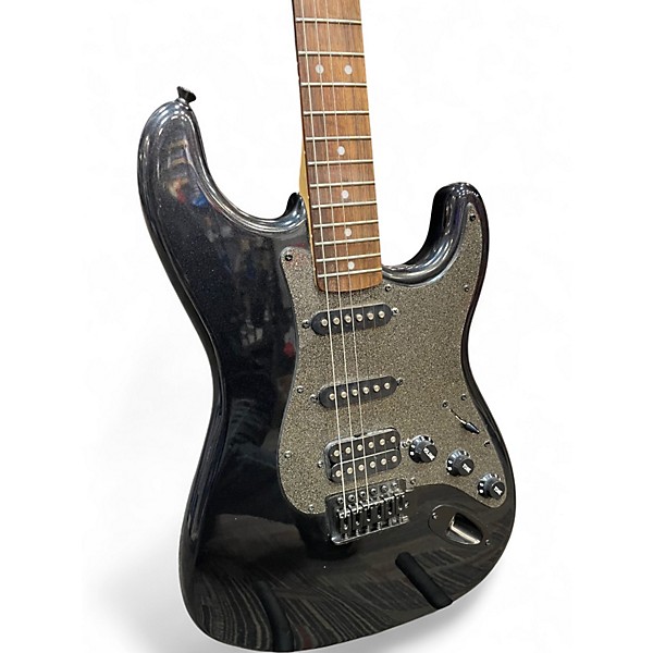 Used Squier Bullet Stratocaster HSS Black Solid Body Electric Guitar