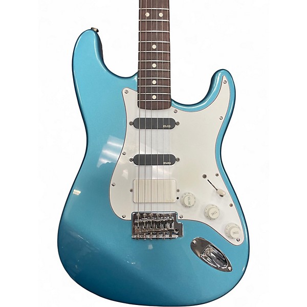 Used 1995 Fender STRATOCASTER Electron Blue Metallic Solid Body Electric Guitar