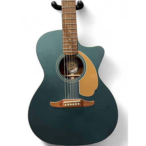 Used Fender Newporter Ocean Teal Acoustic Electric Guitar