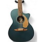 Used Fender Newporter Ocean Teal Acoustic Electric Guitar