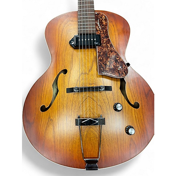 Used Godin 5th Avenue Kingpin P90 COGNAC BURST Hollow Body Electric Guitar