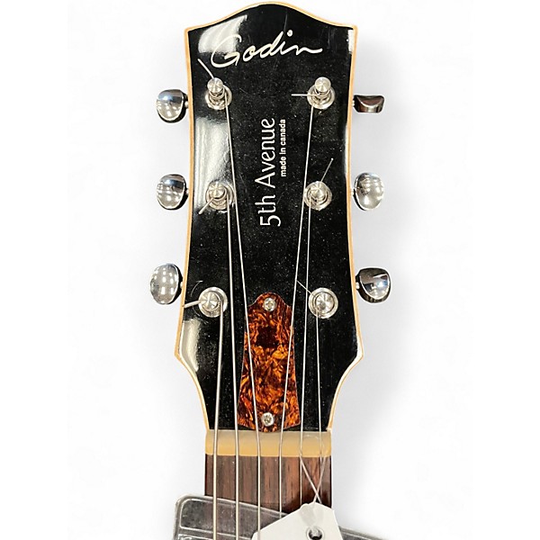 Used Godin 5th Avenue Kingpin P90 COGNAC BURST Hollow Body Electric Guitar