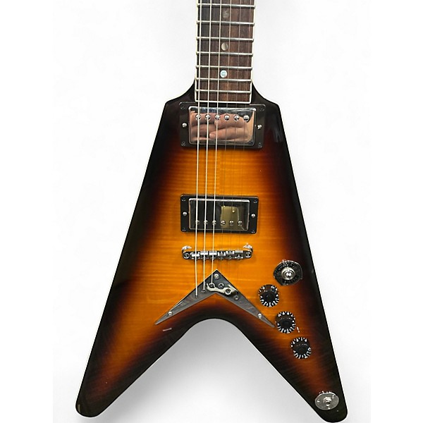 Used Dean 79 Series V Brown Solid Body Electric Guitar