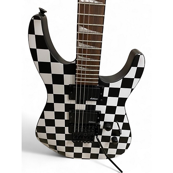 Used Jackson SLX Soloist Black and White Solid Body Electric Guitar