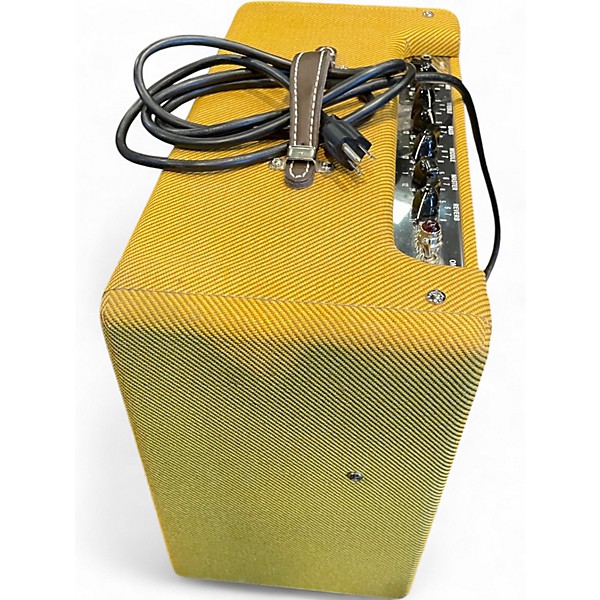 Used Fender Blues Junior Lacquered Tweed 15W 1x12 Tube Guitar Combo Amp