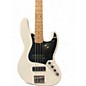 Used Squier JAZZ WHITE Electric Bass Guitar