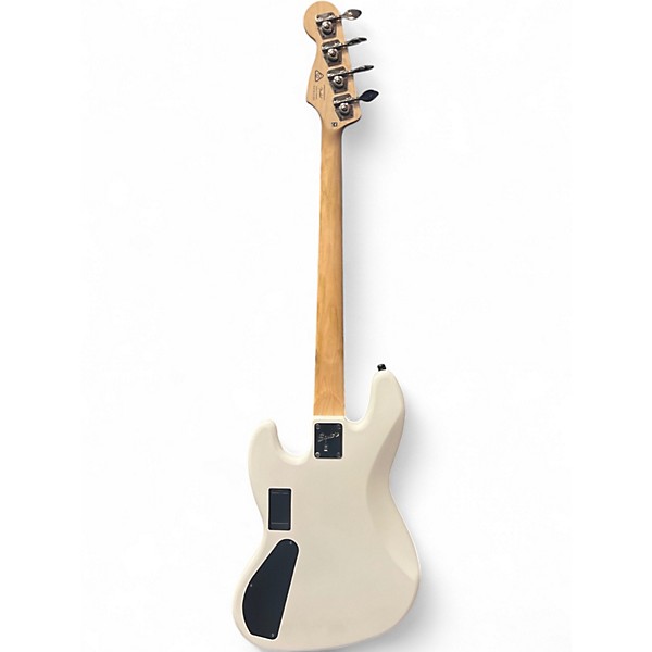 Used Squier JAZZ WHITE Electric Bass Guitar