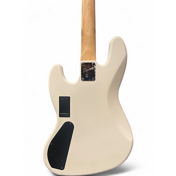 Used Squier JAZZ WHITE Electric Bass Guitar