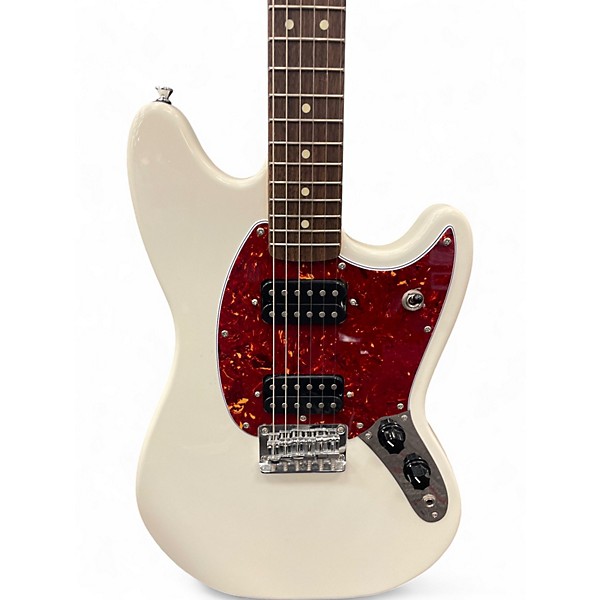 Used Squier Bullet Mustang White Solid Body Electric Guitar