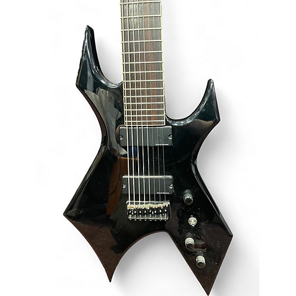 Used B.C. Rich JRV Lucky 8 8-String Black Solid Body Electric Guitar