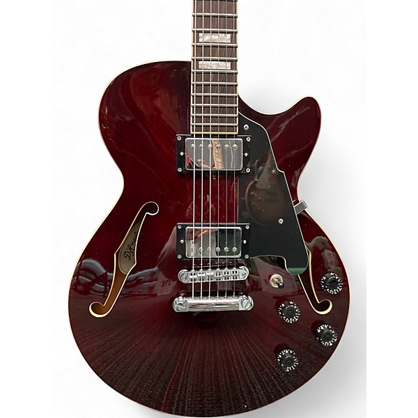 Used D'Angelico Premier Series SS Wine Red Hollow Body Electric Guitar
