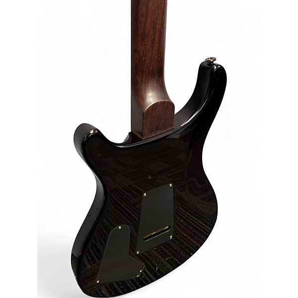 Used PRS Wood Library Custom 22 10 Top Black and Gold Solid Body Electric Guitar