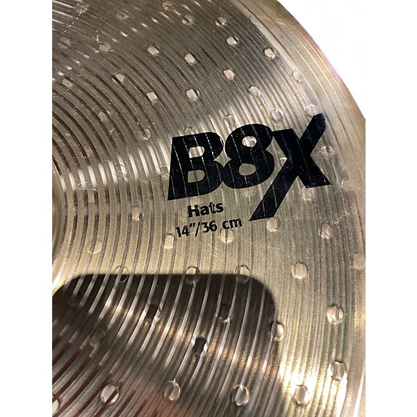 Used SABIAN 14in B8X BOTTOM HAT Cymbal